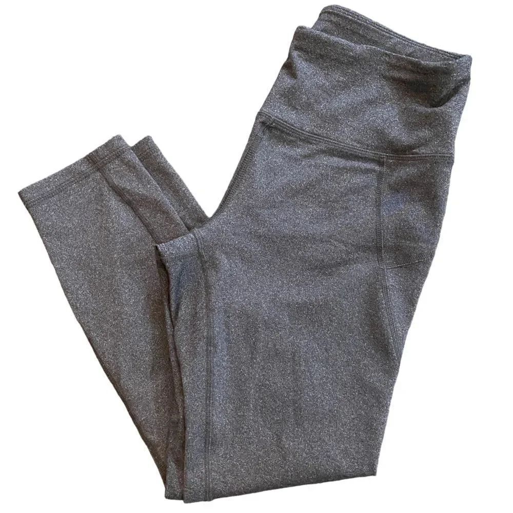 RBX medium gray 7/8 length athletic leggings